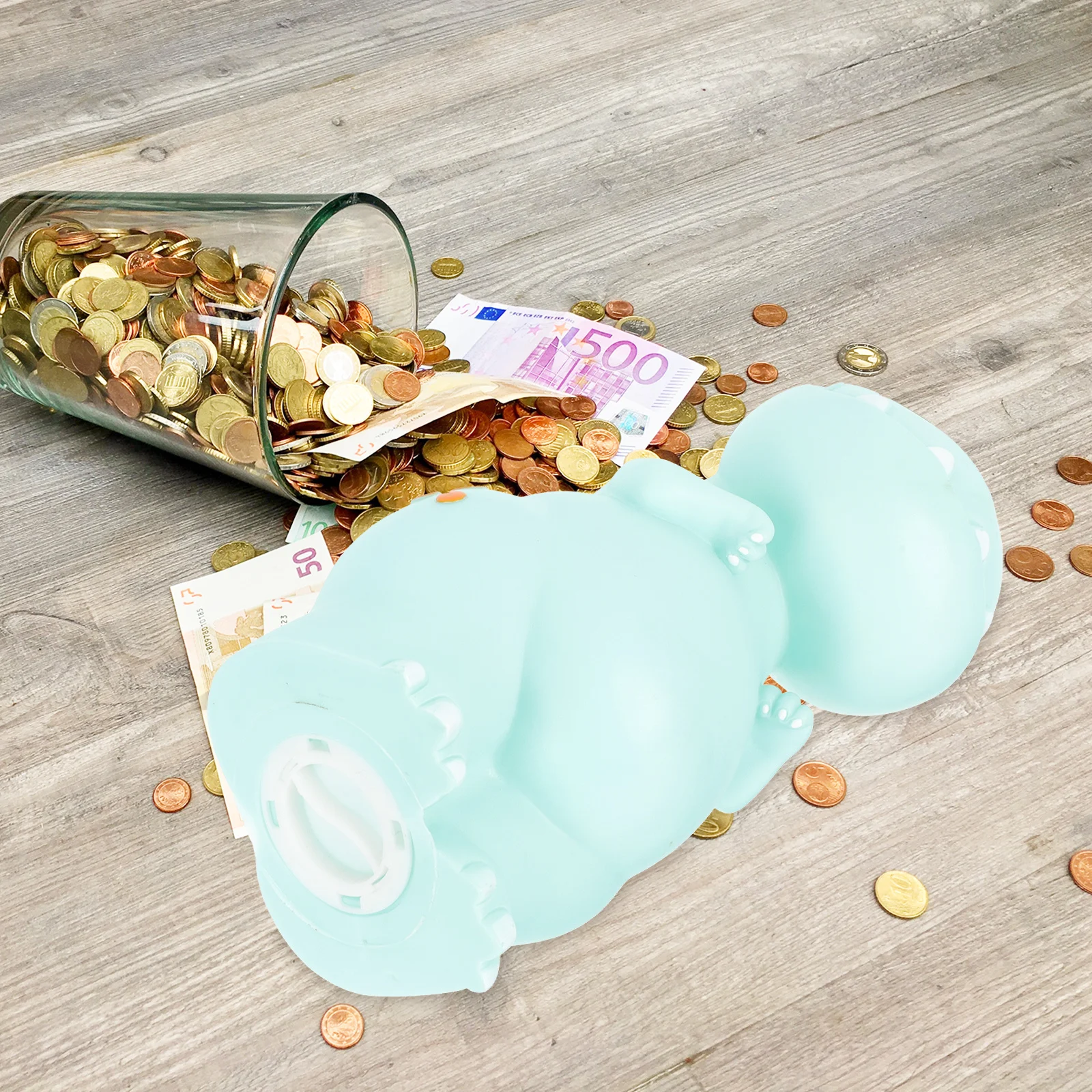 Maceta de dinosaurio para ahorrar dinero, contenedor de monedas para niños, adorno de escritorio, alcancía creativa, gran capacidad, impermeable, decoración divertida, 1 Uds.