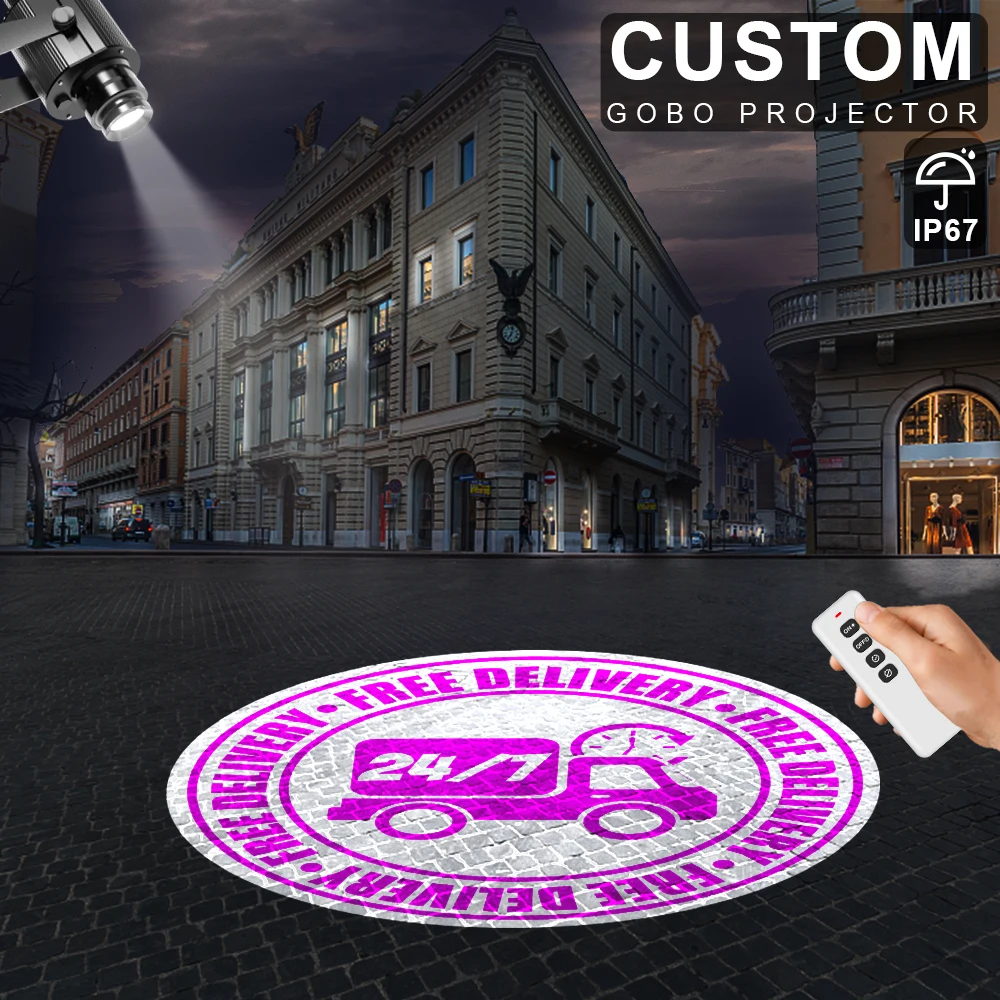

YTS PRO Custom Gobo Project Led 150W Big watt HD Indoor Door Head Rotating Advertising Image Projection Lamp Gobo Logo Projector