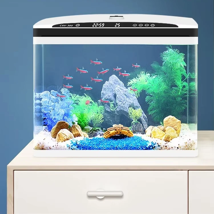 

Quality High-Transparency Glass Smart Fish Tank Water Cooled Mini Water Chiller Aquarium Fish Tank Indoor Household Use