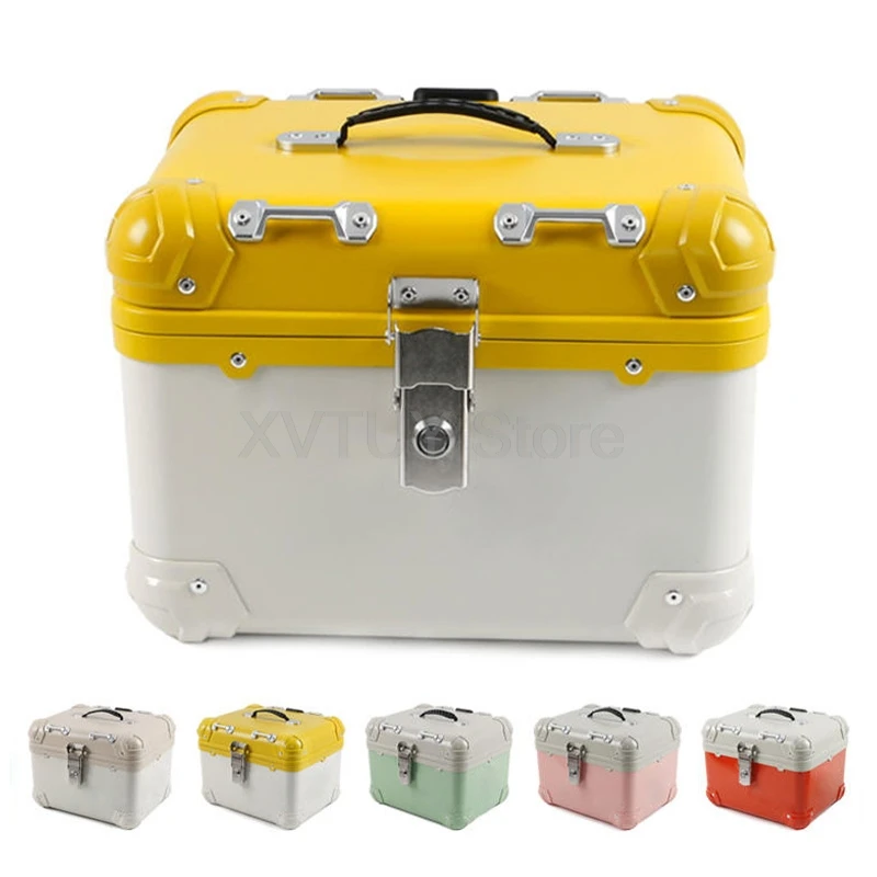 

Motorcycle Trunk Thickened Material Cute Rounded Corner Rear Trunk Waterproof Detachable Commuting Electric Vehicle Accessories