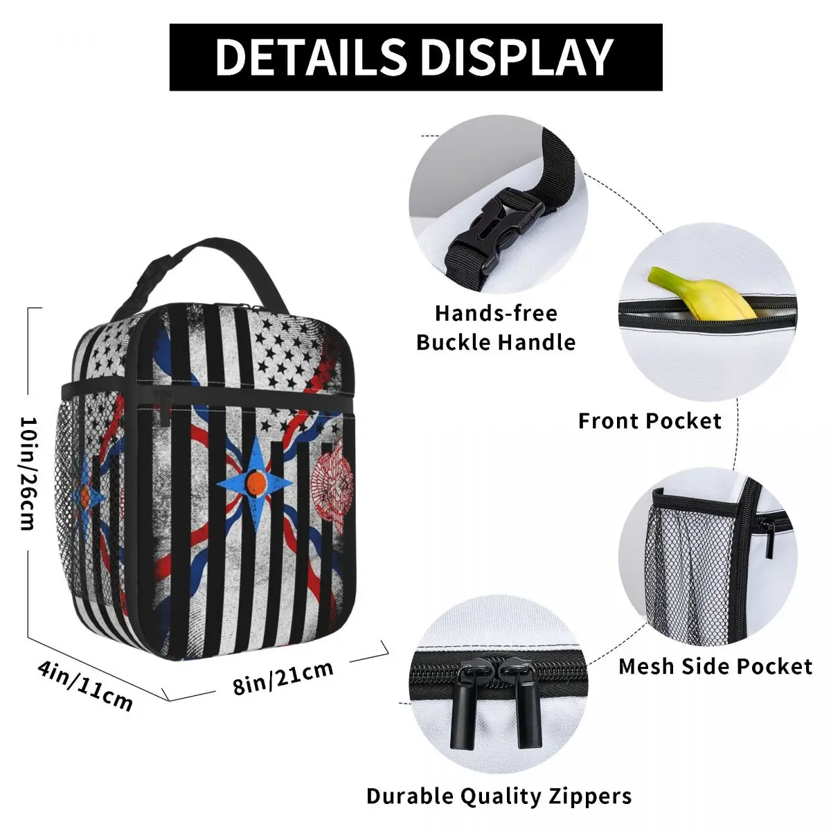 Assyrian Suryoyo Flag Insulated Lunch Bag for Kids School Cooler Thermal Food Box Tote Portable Lunch Boxes Container