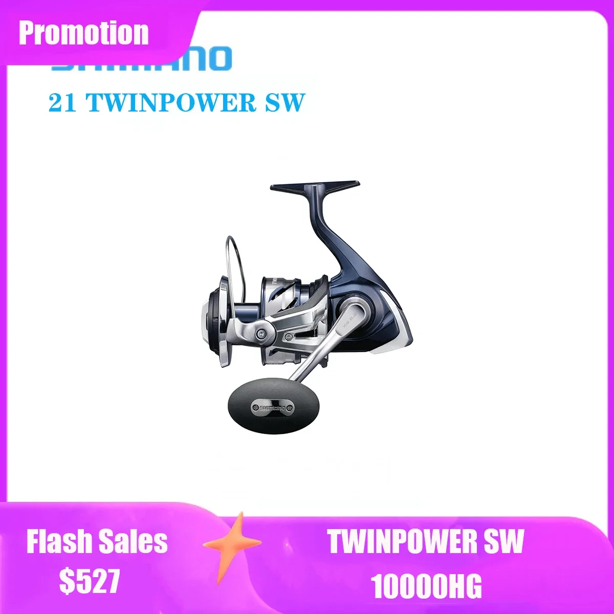 

2021 NEW Original SHIMANO TWINPOWER SW Spinning Fishing Reels 10000HG Saltwater Fishing Wheel Made in Japan