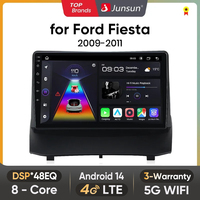Junsun Android wireless CarPlay Auto Car Radio For Ford Fiesta 2009-2011 Intelligent Systems RDS DSP GPS FM BT SWC