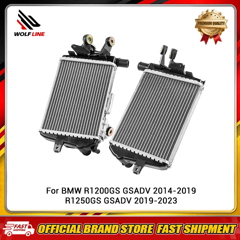 WOLFLINE Kühlerwassertank für BMW R1200GS GSADV 2014-2019 R1250GS GSADV 2019-2023 Aluminium-Ersatzteil