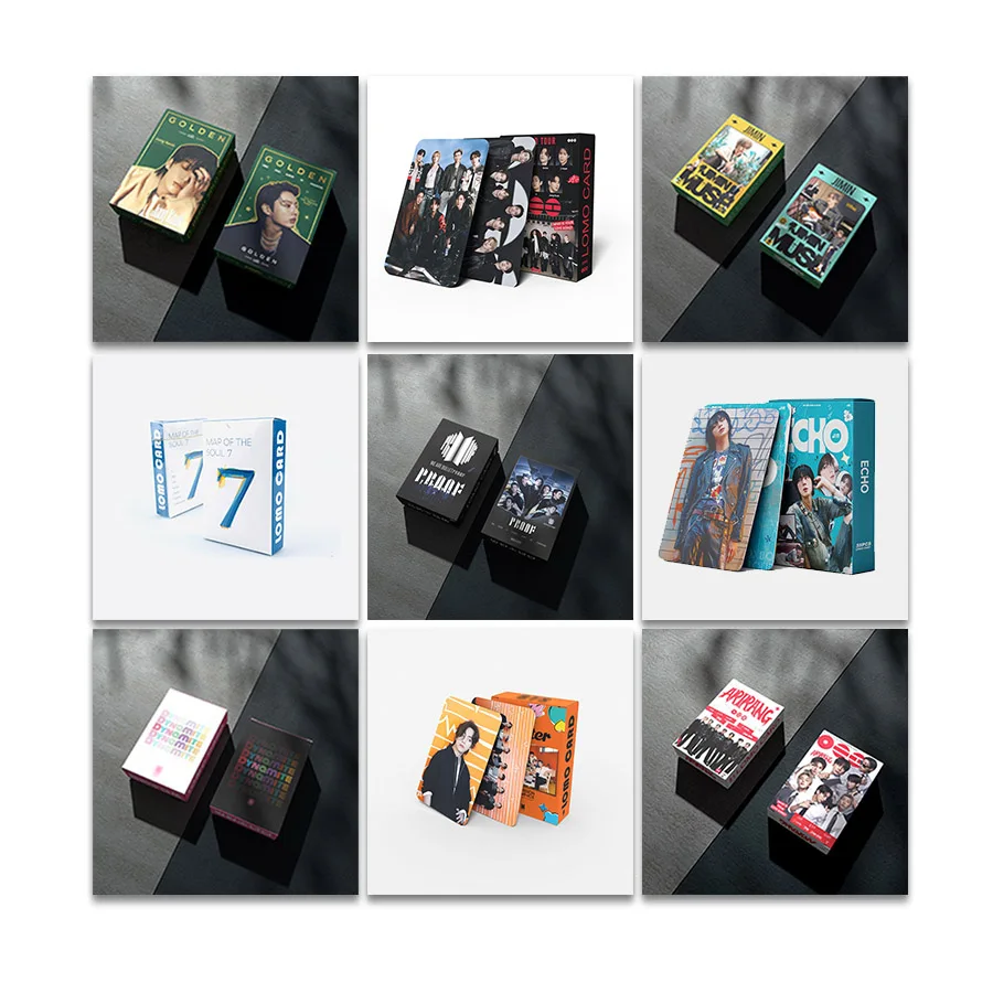 Nouvel album personnel de JIN du KPOP, ECHO. Nouvel album « Proof » du KPOP JUNG KOOK. Carte LOMO double face avec impression haute définition.