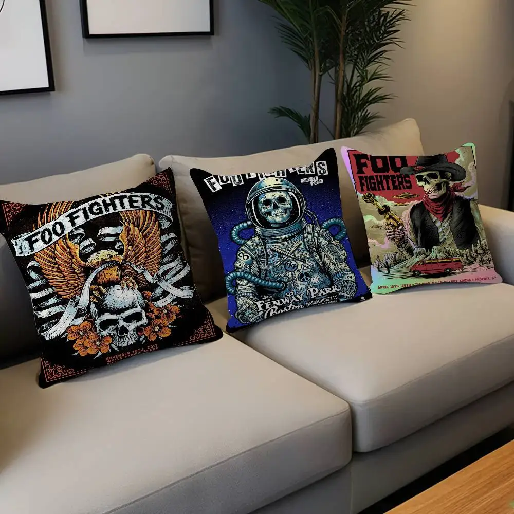 

Foo Fighters Band Cushion Cover Decorative Pillow Sofa Home Decor Case Pillow Cases