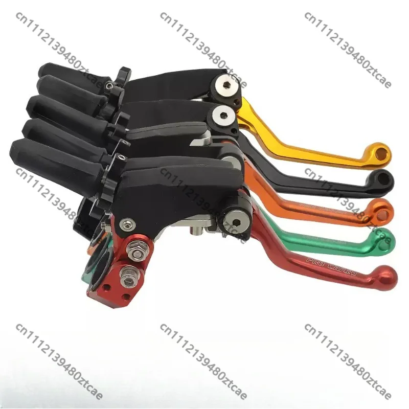 CNC Machined 3 Way Foldable Anti Crash Clutch Lever, Off Road Motorcycle Labor Saving Clutch Handle Spare Replacement Parts