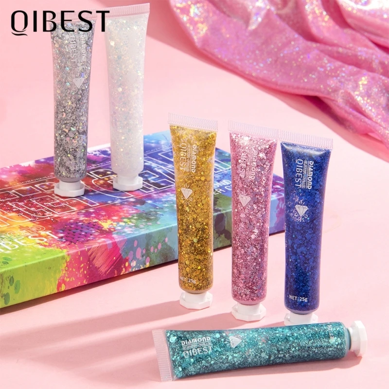 Glitter Cream Eye Hair Body Face Glittering Gel Art Sequins Cream Festival Decoration Party DIY Phone for Case Dropship