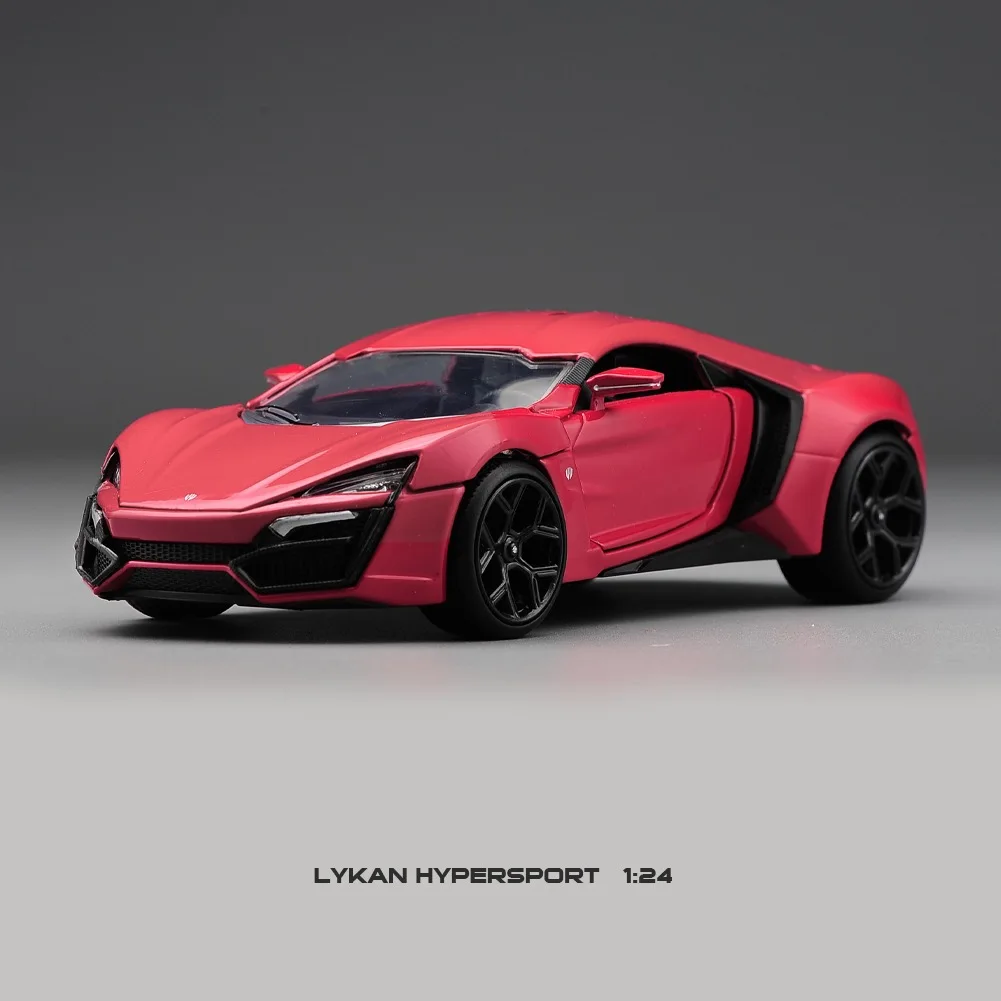 

Jada Toys Fast & Furious 1:24 Lykan Hypersport Build N' Collect Die-cast Model Kit, Toys for Kids and Adults , Red