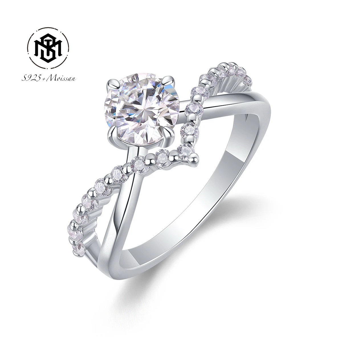 mst-bling-s925-silver-moissanite-diamond-ring-luxury-fashion-versatile-design-crown-ring-unisex-pure-silver-gemstone