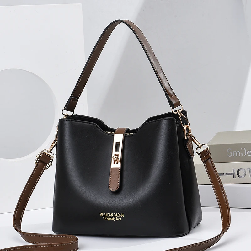 Universal DX21535 Handbag Trendy  Design Medium Size PU Leather Bag for Daily Use Fashionable Ladies Handbag
