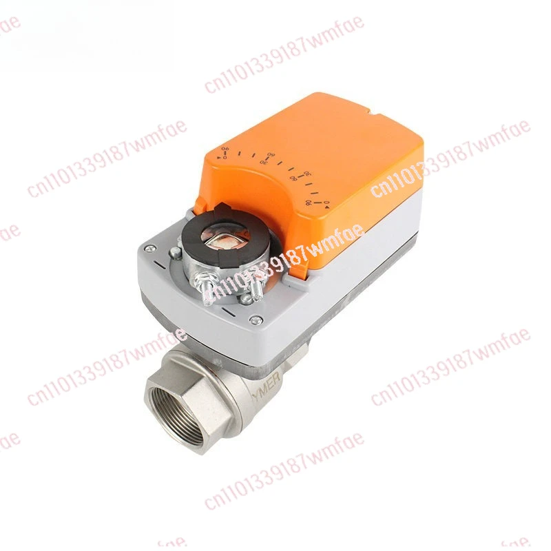 Fine small stainless steel electric control valve miniature analog 0-10V 4-20ma intelligent proportional adjustment ball valve