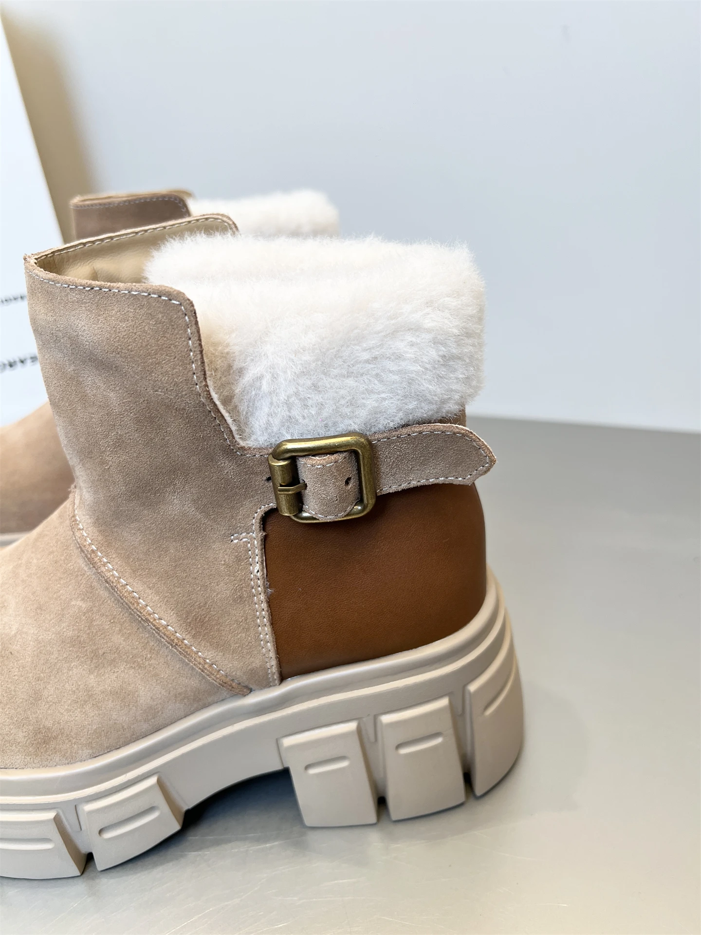 2025 winter High Heel Snow boots Women ankle boots platform Furry Ankle Boots for Women New Stylish Design Warmth Cotton Shoes view 2