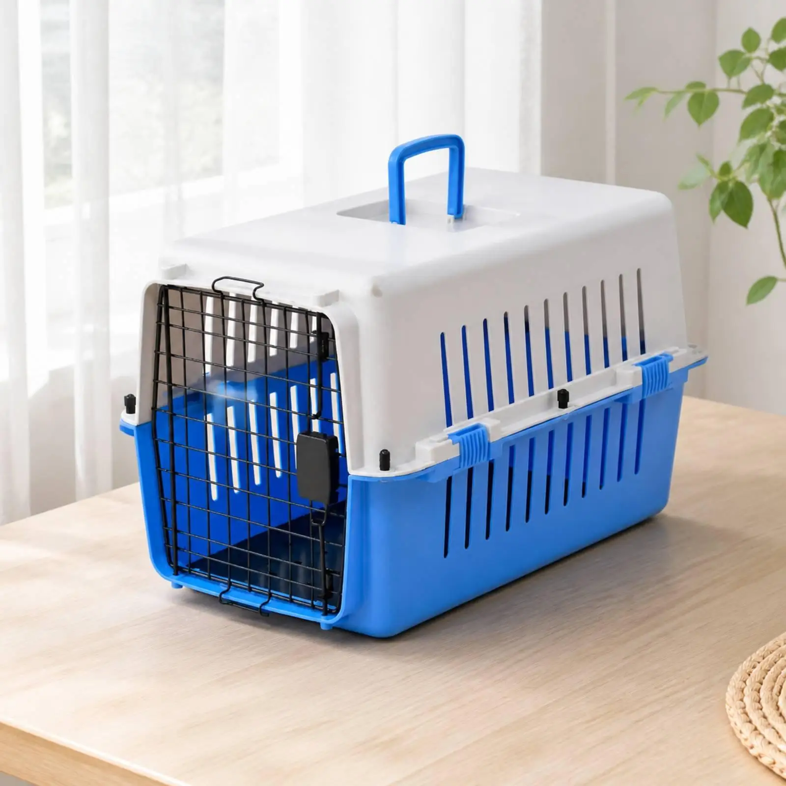 Cat Carrier for Outings with Sturdy Handle Locking Door and Hygienic Tray