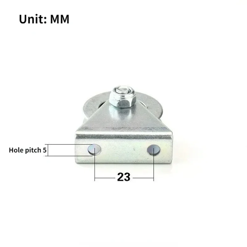6*33*8mm Groove Bearing U Concave Pulley 6mm Steel Wire Rope Guide Pulley Bracket Fixed Pulley for Sliding Door