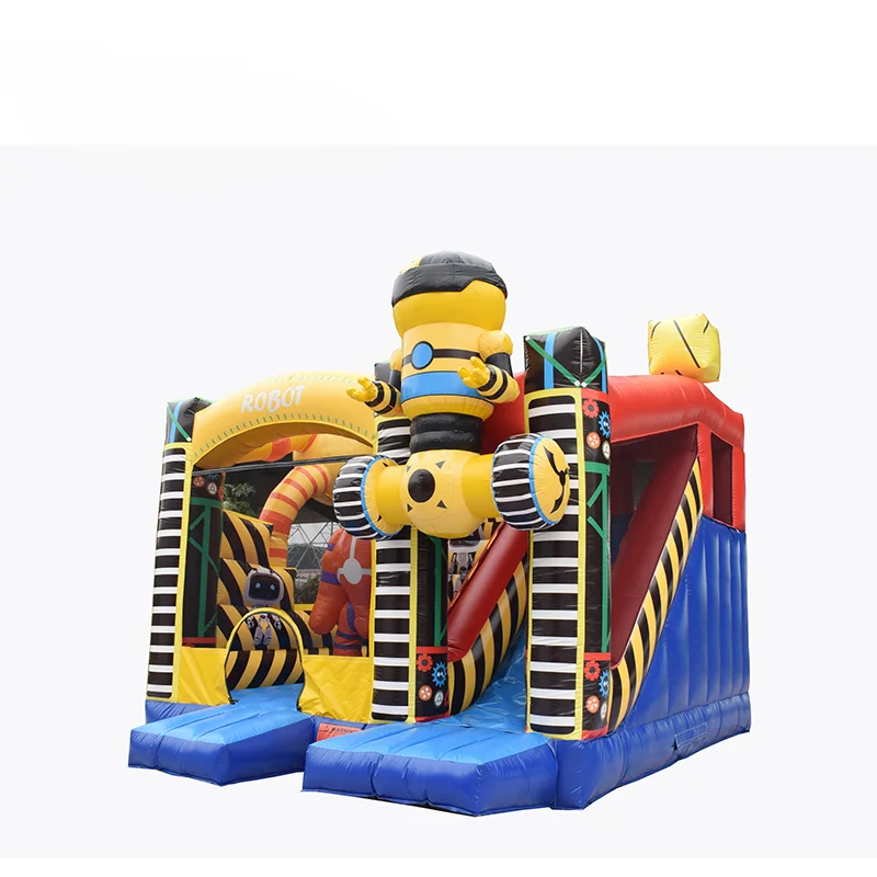 FOR Design Inflatable robot bouncer for kids, Inflatable cartoon combo for sale