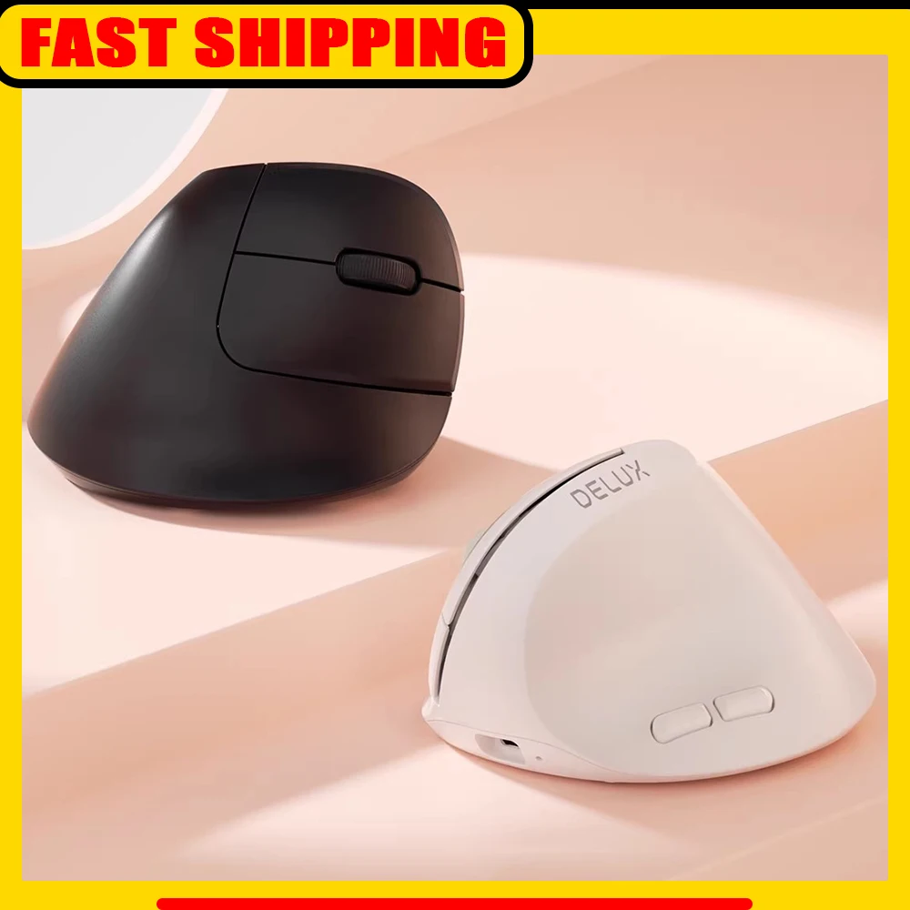 DeLUX M618Air Office Mouse Protophase Dual Mode Link Light Weight Wireless Mouse Fifth Gear DPI Mute For Pc Accessories Gifts