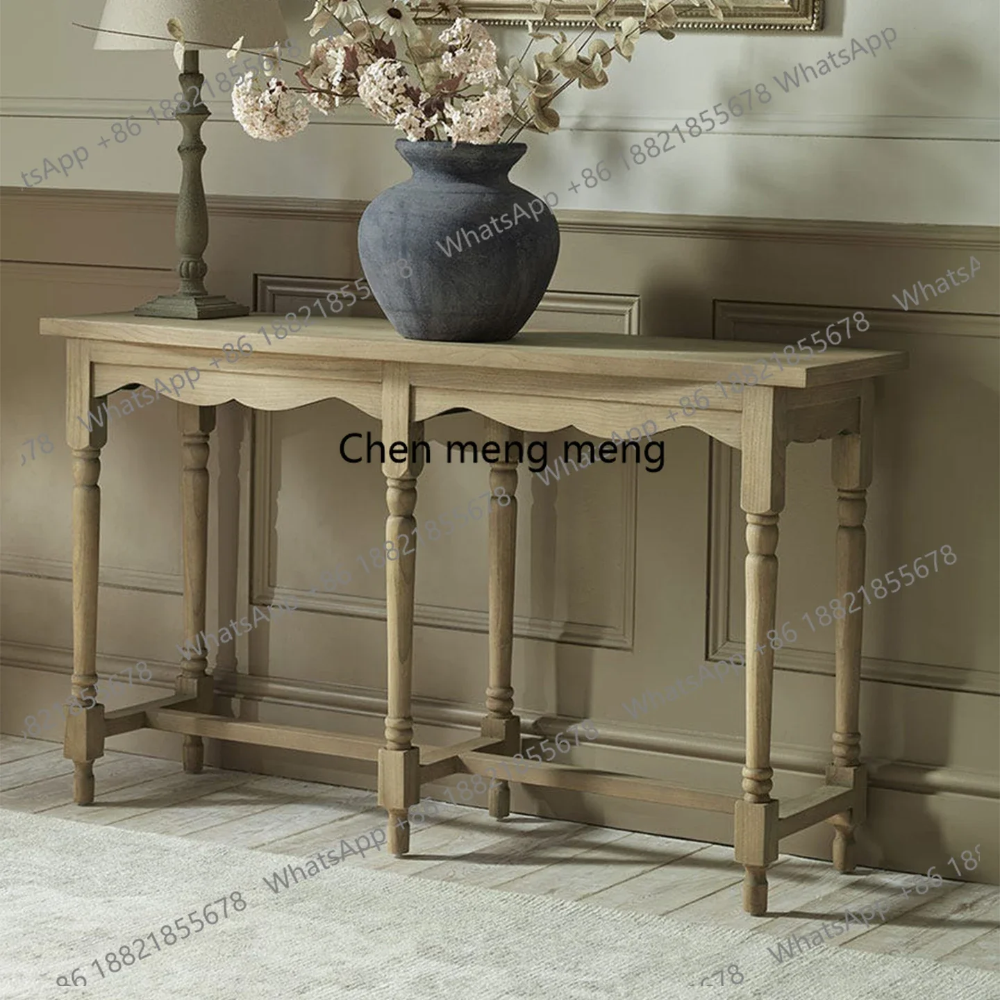 

Hot sales American entrance cabinet, aisle cabinet, console table, French country art entryway, wall side cabinet