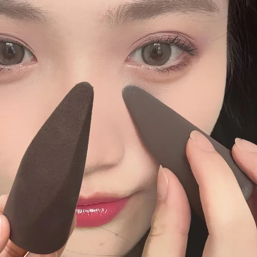 New Detailed Beauty Blending Sponge Brightening Extra-Soft Cosmetic Puff Fingertip Shaped Dry Wet Use Powder Puffs Under Eye