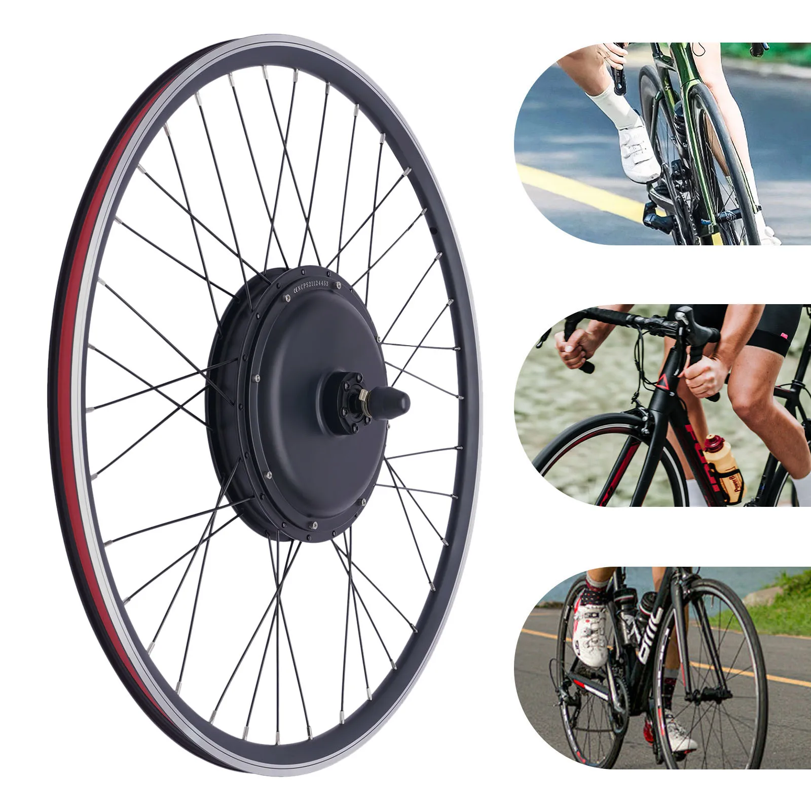 

Safe Black E-Bike Conversion Kit(Power-off Brake Lever+Waterproof Controller Bag)-5-Gear Speed&Cruise Function, Upgrade Display