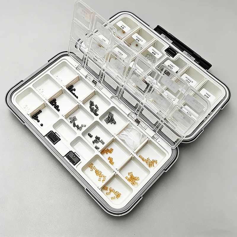 

EDC Fidget Toys Accessory Box Gold Plated/Ruida Springs, Silicon Nitride/Zirconia/Brass/S.S./POM/Glass Beads Refit Accessories