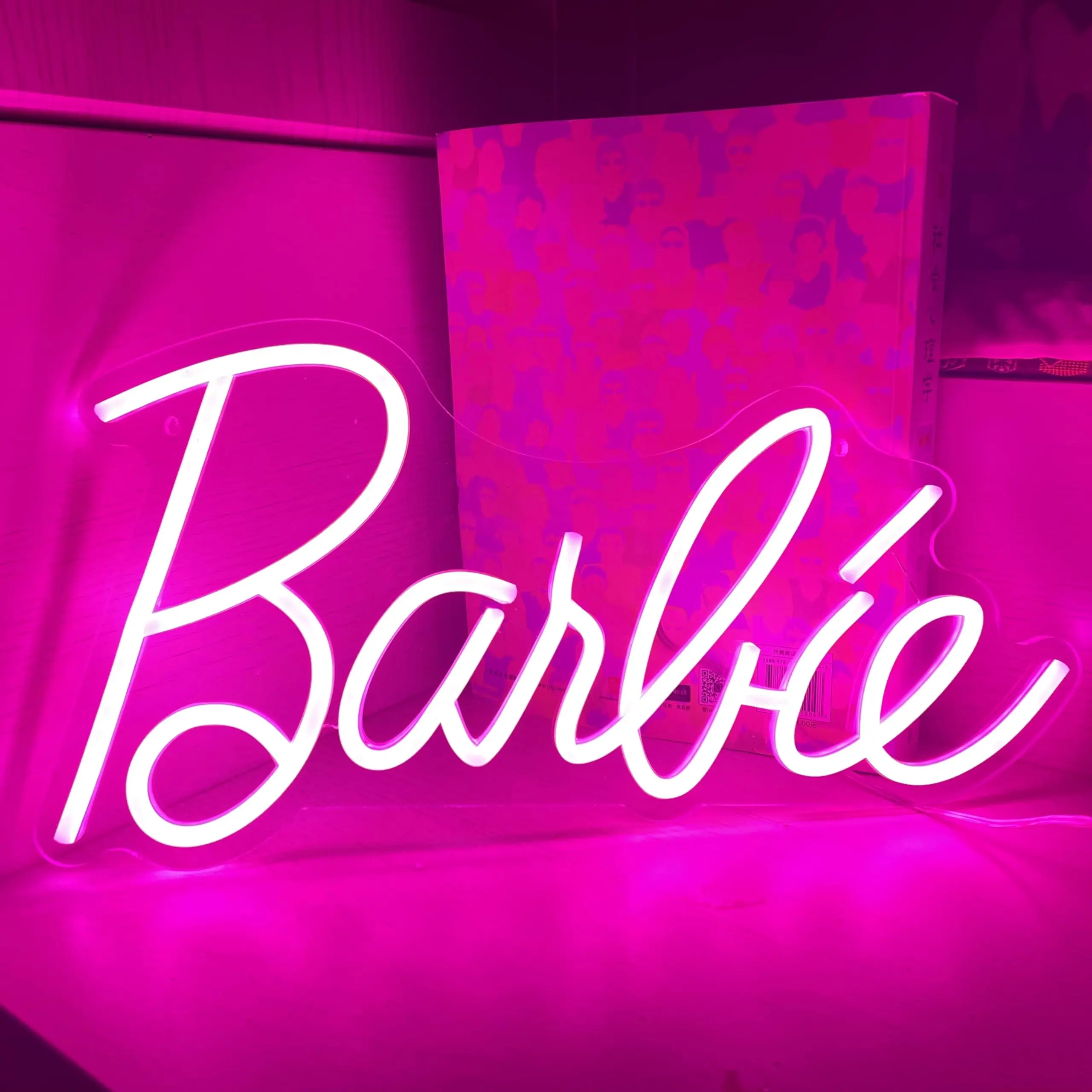 Imagem -06 - Dimmable Led Barbie Neon Sign Romântico Light up Wall Decor Quarto Estético Quarto Preppy Usb Rosa 16x8 Polegada 5v 2024