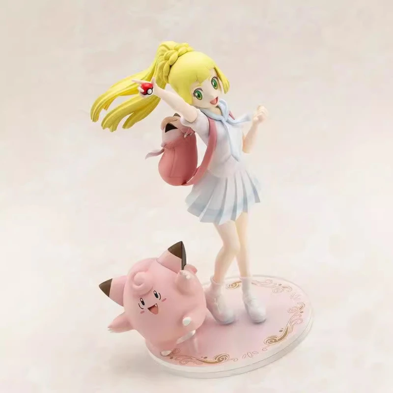 Pokemon Go Lillie Clefairy Model Animation Collection Decorative Ornaments Children's Toy Figure Cute Christmas Gift Doll