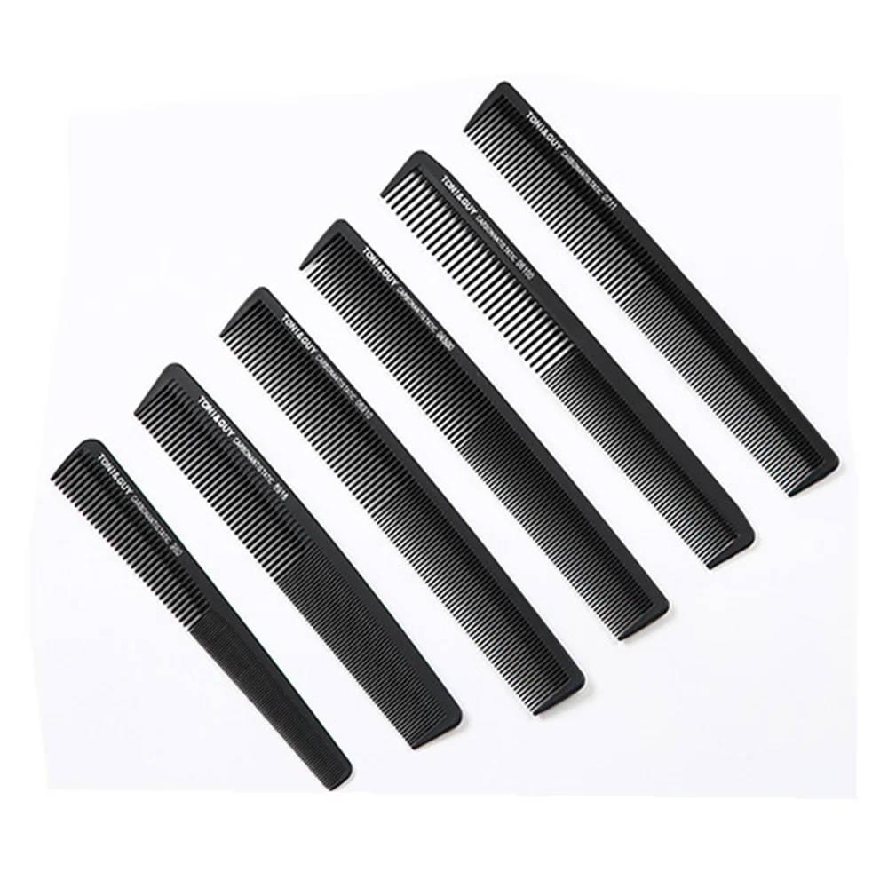 Black Hairdressing Comb Ultra-thin Flat Hair Comb For Men Hair Cut Comb Barber Store Special Use 6 Styles