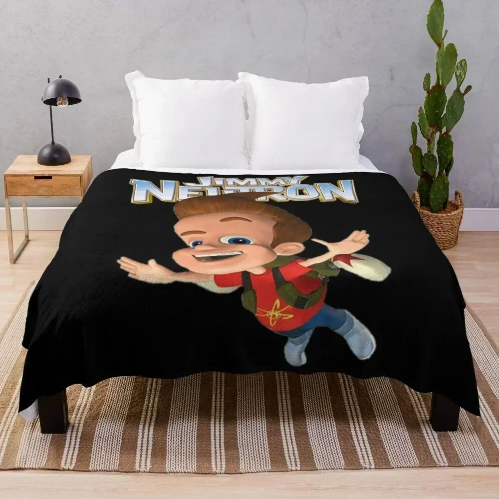 Jimmy Neutron Gotta Blast! Throw Blanket Plush Fuzzy Cozy Blanket for Couch Sofa