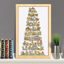 G58-10F Stich Cross Stitch Kits Craft Packages Cotton Fabric Floss Counted New Designs Needlework Embroidery Cross-Stitching