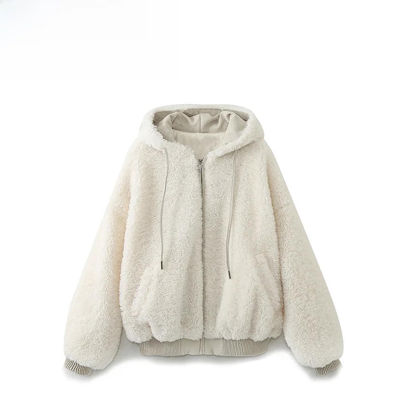 

Faionable Hooded Fce Jaet Женская верхняя одежда Street Sle Long Sve Осень Новое поступление 638256 Нет зарегистрированного бренда