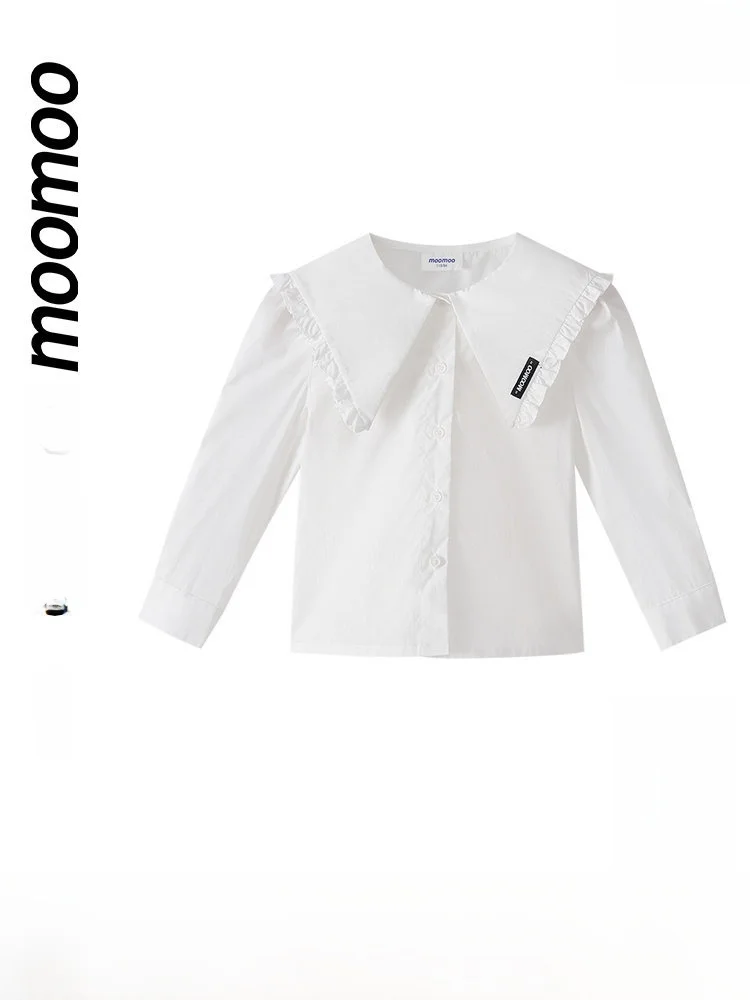 moomoo-girls-long-sleeve-shirt-spring-new-sweet-lace-collar-children's-clothing-pure-cotton-comfortable-soft-fabric-for-kids