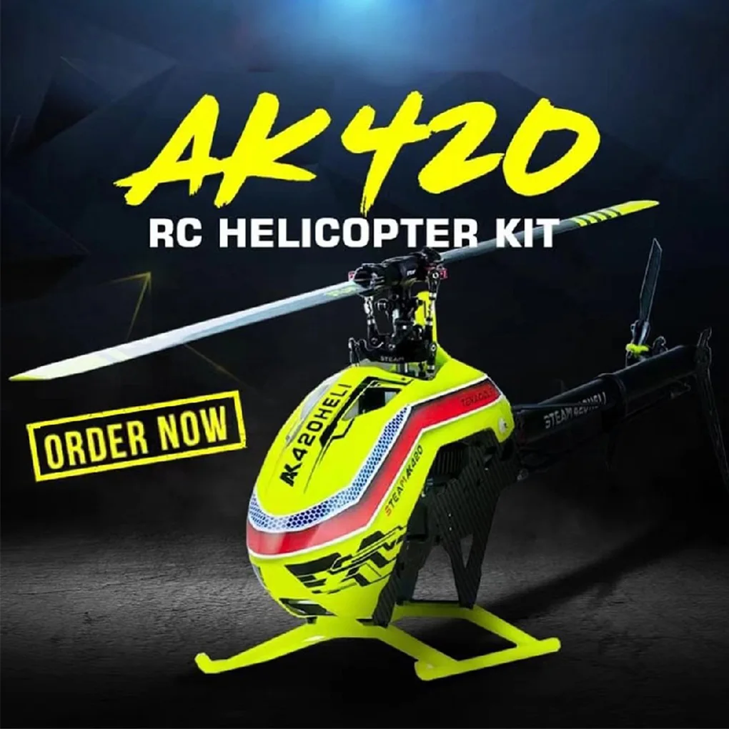 

Рама вертолета STEAM AK420 AK420KJ 6CH KIT 3D пульт дистанционного управления, модель полета вертолета для трюков