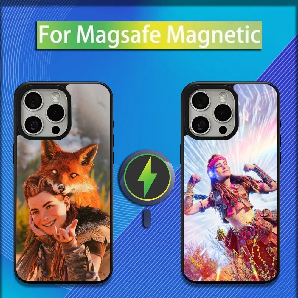 Aloy H-Horizon Z-Zero Phone Case For iPhone 16,15,14,13,12,11,Plus,Pro,Max,Mini Magsafe Magnetic Wireless Charging