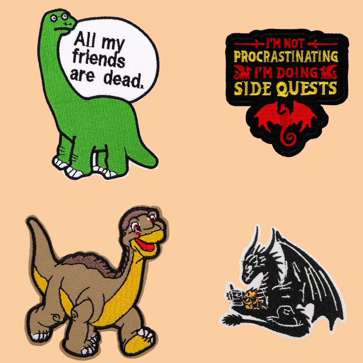 

Cartoon Dinosaur Embroidery Patch Iron On Patches For Clothing Thermoadhesive Patches For Jackets Sew DIY Sticker Accessories