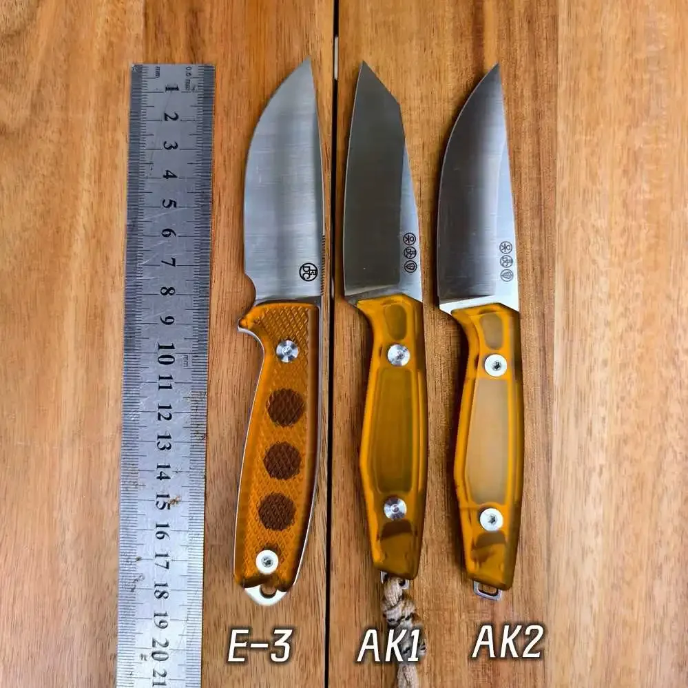 

1 Piece Straight Knife Fixed Blade Outdoor EDC Survival Knife with PEI Handle and 14C28N Stainless Steel Blade