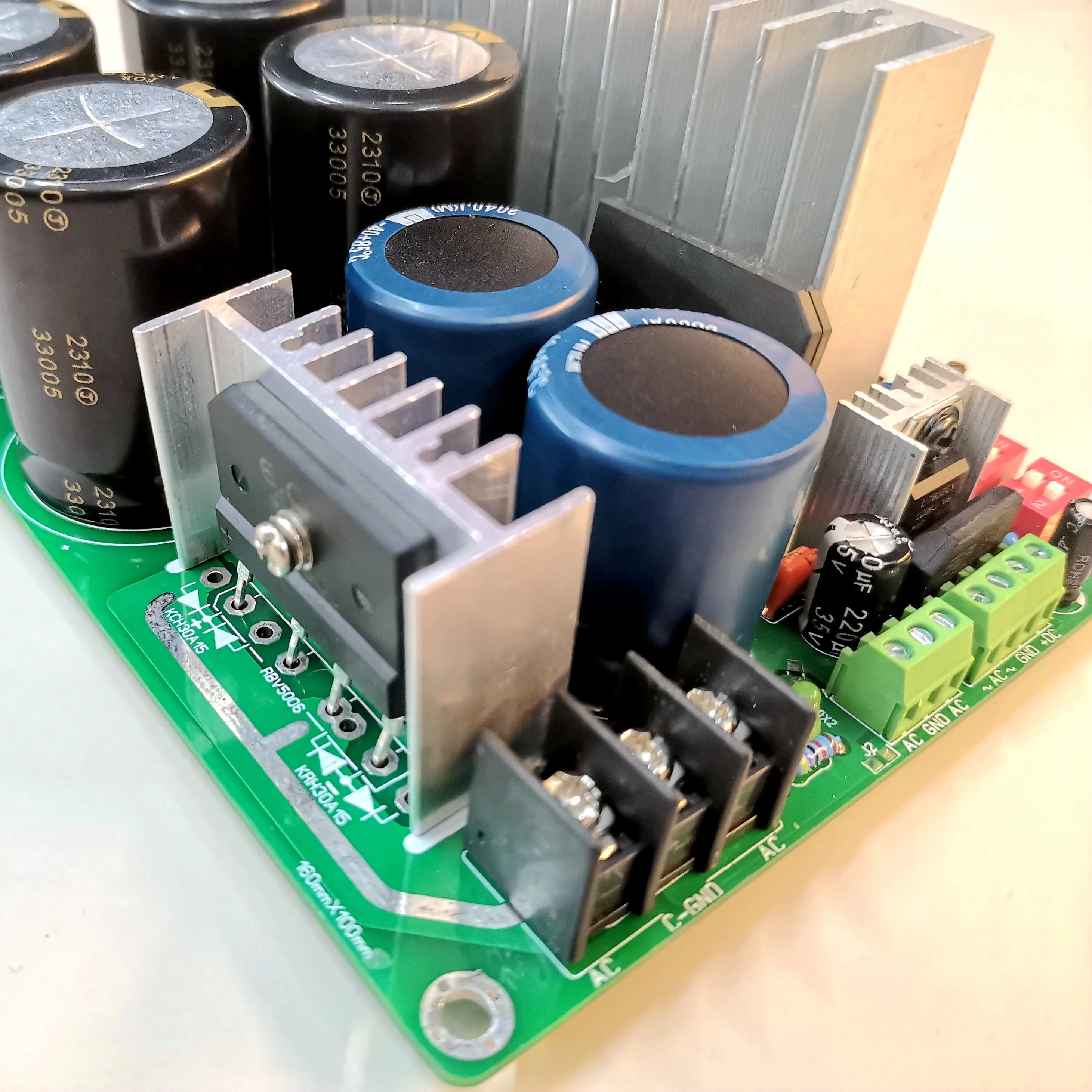 High-power Rectifier and Filter + Class A Parallel Power Supply + Auxiliary Power Board