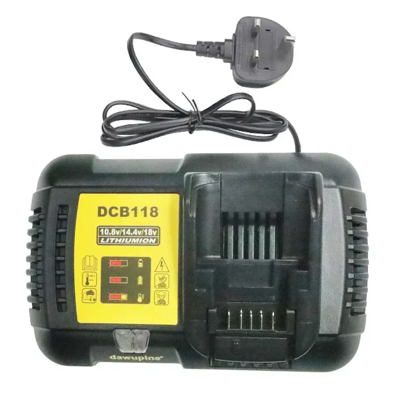 Imagem -04 - Carregador de Bateria do Li-íon 4.5a para o Máximo 60v Dcb101 Dcb200 Dcb140 Dcb105 Dcb105 Dcb200 de Dewalt 10.8v 12v 14.4v 18v