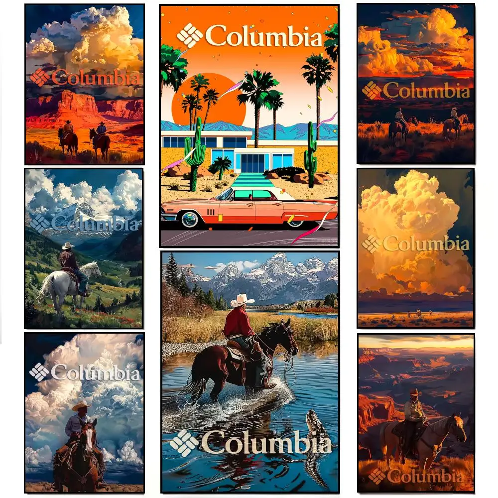 Lively Cultural Country Columbia Poster Poster HD  Waterproof Wall Sticker Bar Living Room Decor Gift
