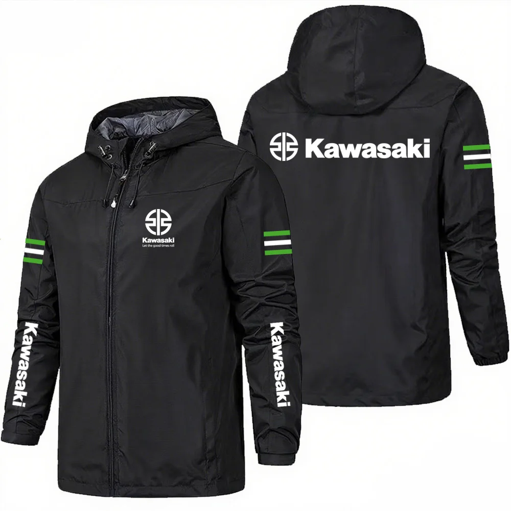 

Kawasaki motocicleta NINJA traje de motociclismo pesado chaqueta ropa a prueba de viento e impermeable traje de asalto de concha