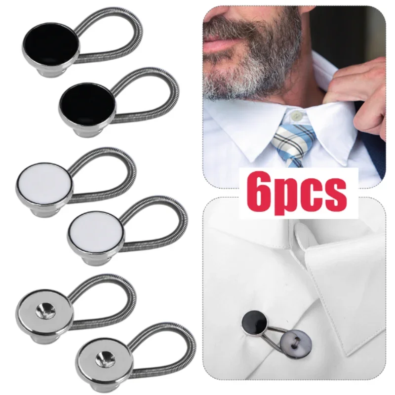 Lèvent d'extension de col en métal pour chemises, poignées de manchette amovibles, boutons à pression invisibles, boucles de fixation de pantalon, outils et accessoires