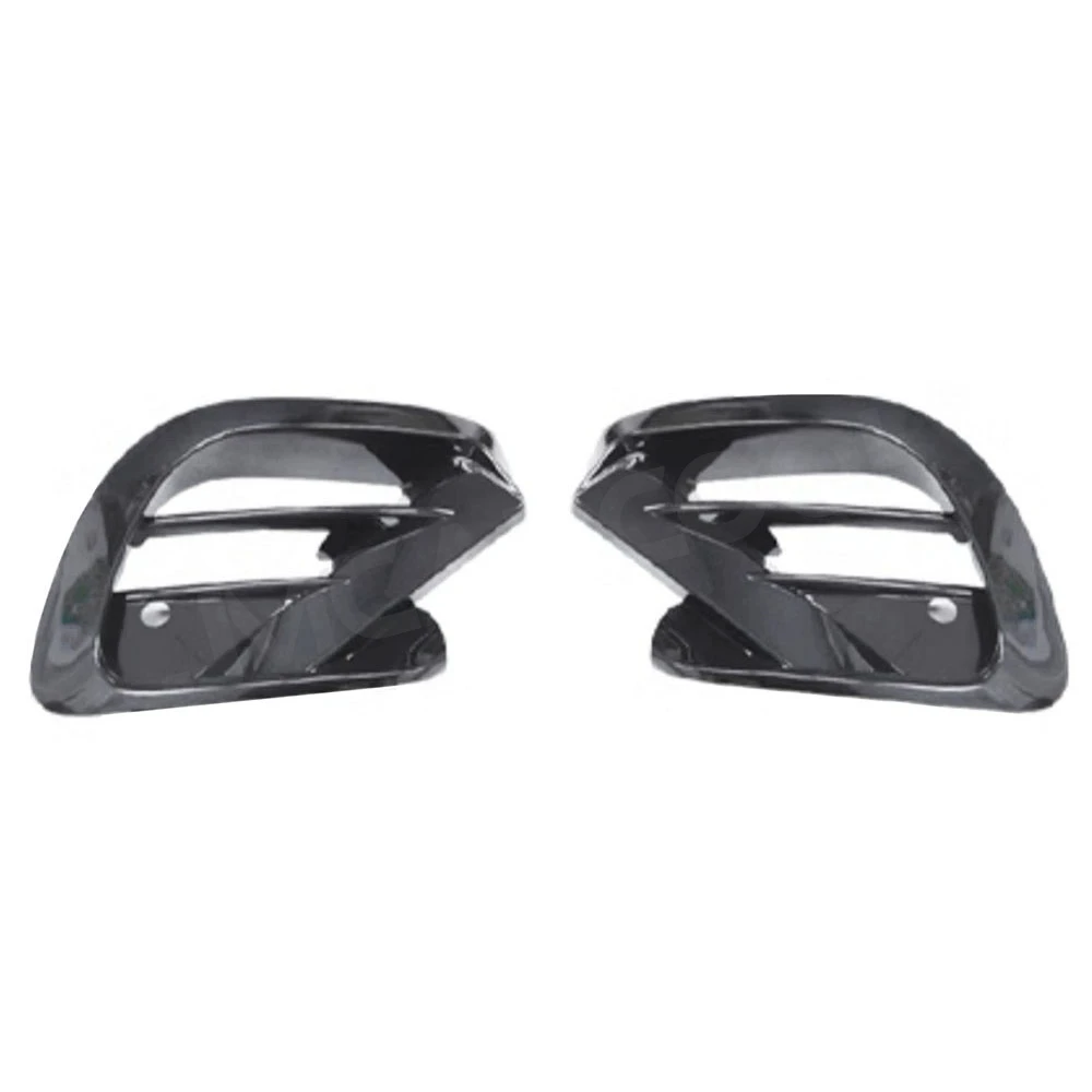 Carbon Fiber 2PCS Front Bumper Foglamp Air Vent Trim Frame Cover For Mercedes Benz GLE Class C167 GLE63 AMG Coupe 2020-2023