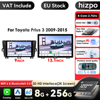 Hizpo 2K Screen Car Player for Toyota Prius 3 2009 2010 2011 2012 2013 2014 2015 LHD Carplay HeadUnit Radio Stereo MultimediaGPS
