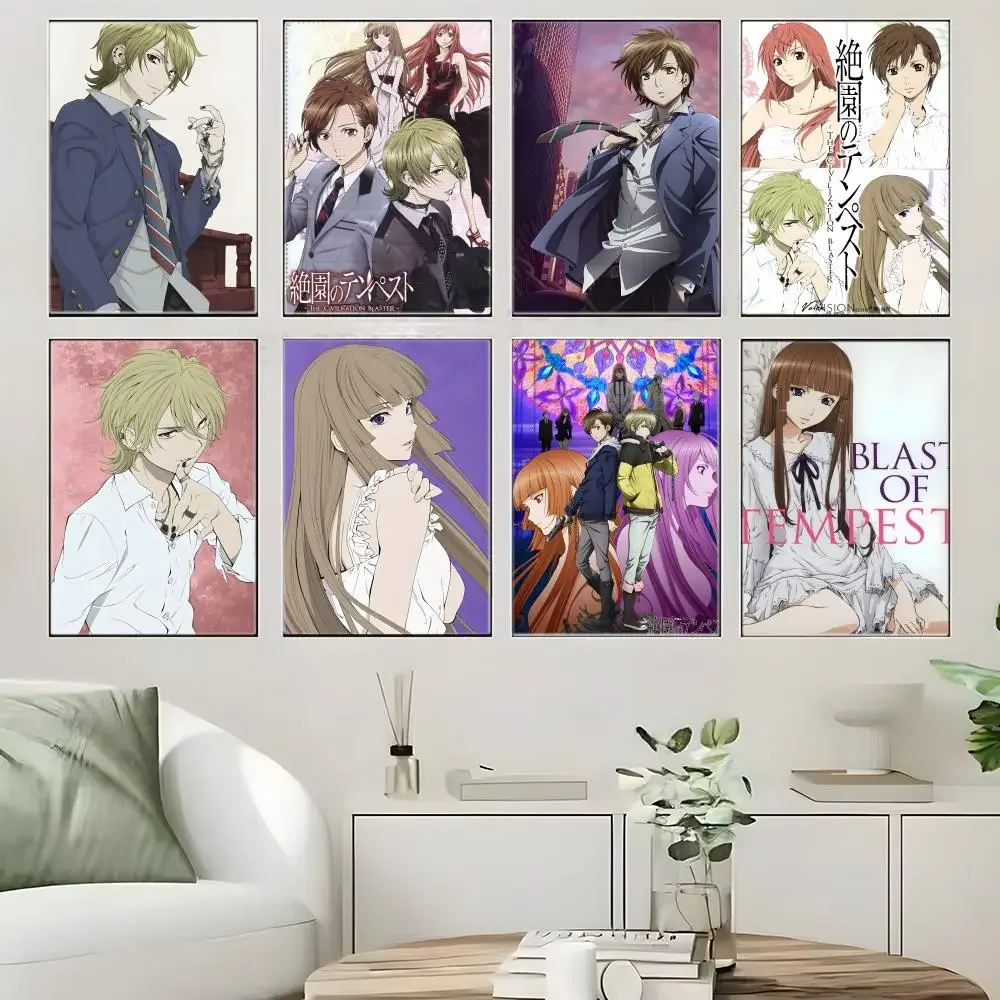 Gothic Fantasy Anime B-Blast Of Tempest Poster Crease Free Waterproof Durable All Space Wall Decor