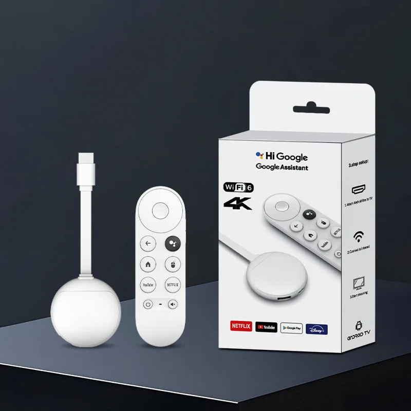 Wifi6 Android14 TV Stick Mortal Q2 Ultra Smart 4K Google TV with Bluetooth Voice Remote 2/16G Allwinner H313