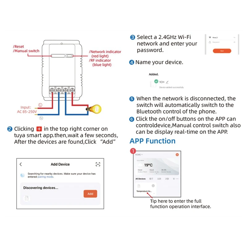 Wifi TH-16 Switch Tuya Wireless Control With Power Consumption Monitoring Temperature And Humidity Thermostat For Alexa