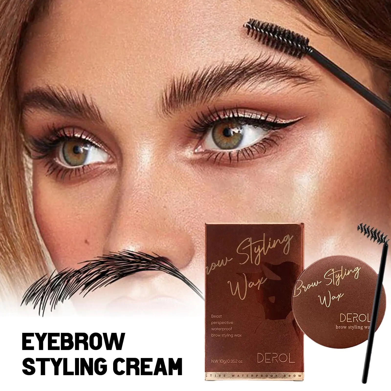 1PC Eyebrow Styling Gel Brows Wax Sculpt Soap Waterproof Long-Lasting 3D Brush Brow Styling Soap For Eyebrows Women's Cosme J6P3