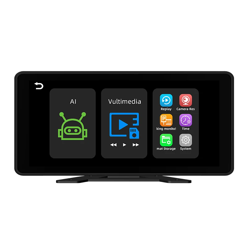 10.36 Inch Portable Car MP5 DVR Recorder   4   Split Screen FHD Front Rear Backup   for Truck/Bus/Trailer/RVs