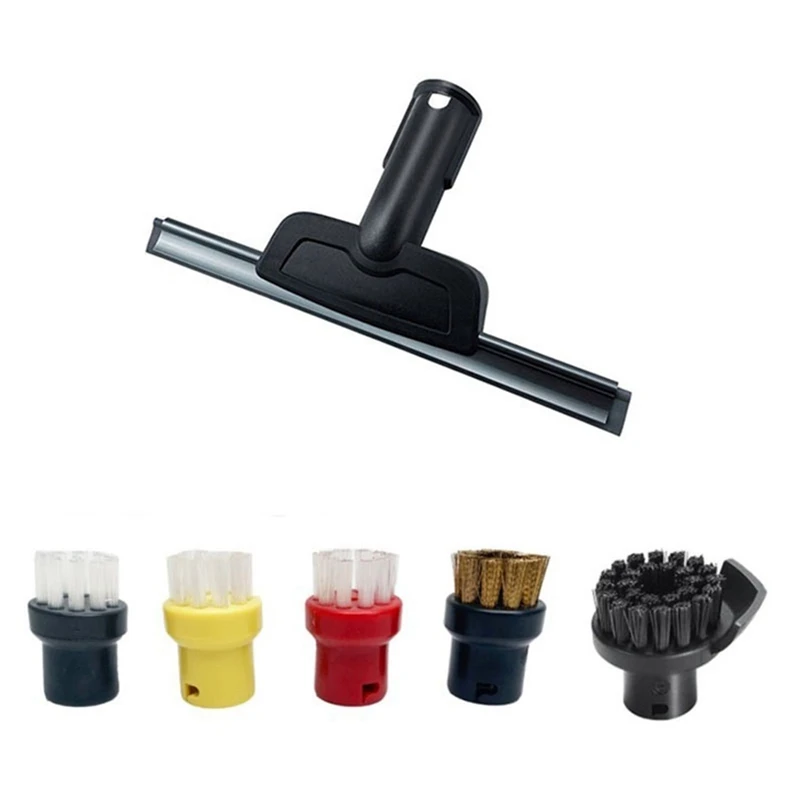 Grattoir de buse de fenêtre, brosse ronde pour nettoyeur vapeur, miroirs, pièces d'humidité, accessoires pour Karcher SC2, SC3, SC4, SC5, CTK10, CTK20