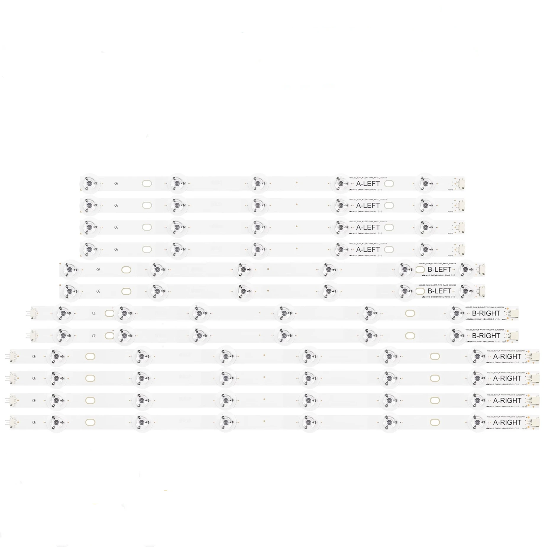 

LED Backlight strip for TX-48CX350B TX-48CX400E TX-48CX400B 48CX400E 48S3653DB 48U7653DB 480DLED_SLIM_A-RIGHT-TYPE A-LEFT-TYPE